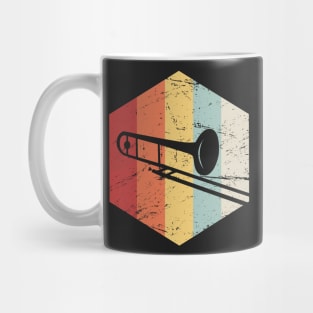 Retro 70s Trombone Marching Band Icon Mug